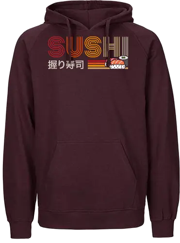 Ramen sushi - ramen, sushi, retro, vintage, japan - Fairtrade Hoodie