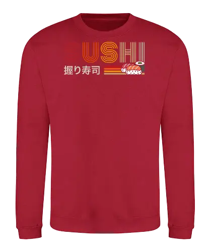 Ramen sushi - ramen, sushi, retro, vintage, japan - Sweatshirt