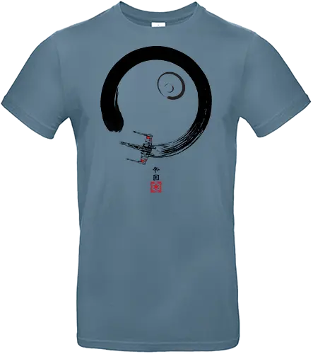 Red five enso - circle, falcon, galaxy, zen, millenium, movies, moon - Standard T-Shirt