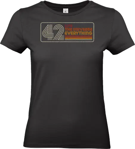 Retro 42 - Hitchhikers Guide To The Galaxy, retro, marvin - Standard T-Shirt (Frauen)