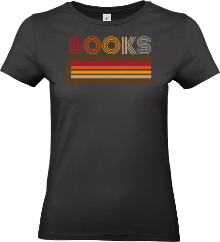 Retro books - retro, books, library, novels, vintage - Standard T-Shirt (Frauen)