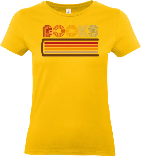 Retro books - retro, books, library, novels, vintage - Standard T-Shirt (Frauen)