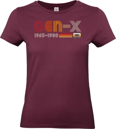 Retro Gen X - retro, gen x, millenials, cassette, 70s, 80s - Standard T-Shirt (Frauen)