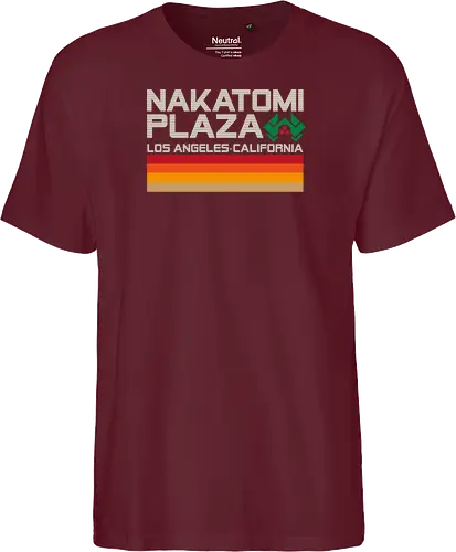 Retro plaza - retro, nakatomi plaza, bruce willis, die hard, action movies - Fairtrade T-Shirt