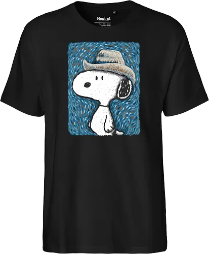 Snoop Van Dogh - cartoons, vincent van gogh, painter, funny - Fairtrade T-Shirt