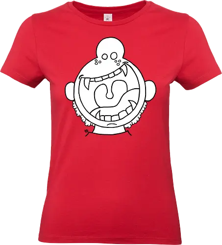 Fütter mich! (1) - comic, comics, comic style, füttern, comic stil, monster, halloween, kind, kinder, niedlich, mund, zähme, baby, lätzchen, hunger - Standard T-Shirt (Frauen)
