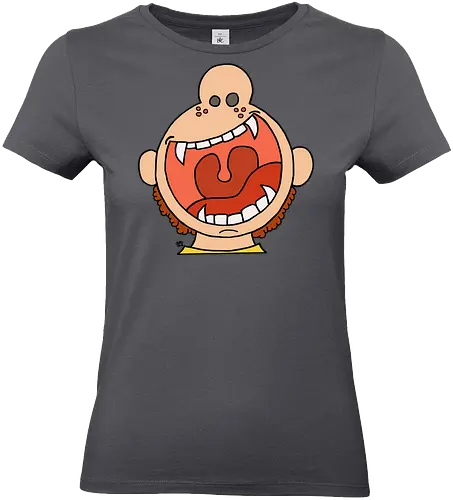 Fütter mich! (8) - comic, comics, comic style, comic stil, monster, halloween, kind, kinder, niedlich, mund, zähme, baby, lätzchen, hunger, füttern - Standard T-Shirt (Frauen)
