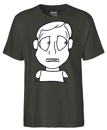 Lost and Concerned (1) - comic, comics, comic style, comic stil, monster, halloween, sad, traurig, traurigkeit, depression, allein, alleine, einsam, trauer, angsthase - Fairtrade T-Shirt