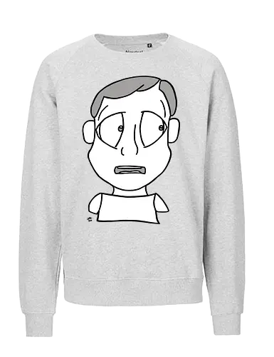 Lost and Concerned (2) - comic, comics, comic style, comic stil, monster, halloween, sad, traurig, traurigkeit, depression, allein, alleine, einsam, trauer, angsthase - Fairtrade Sweatshirt