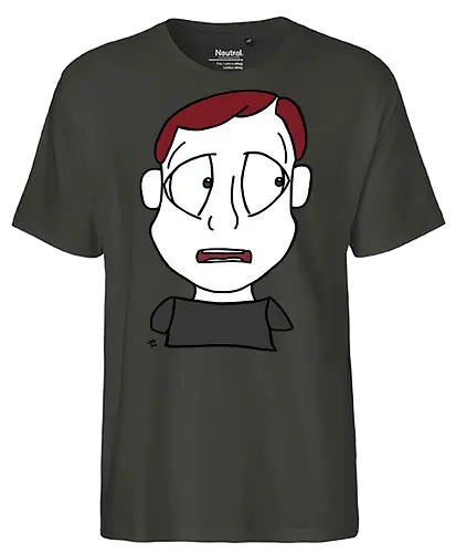 Lost and Concerned (6) - comic, comics, comic style, comic stil, monster, halloween, sad, traurig, traurigkeit, depression, allein, alleine, einsam, trauer, angsthase - Fairtrade T-Shirt