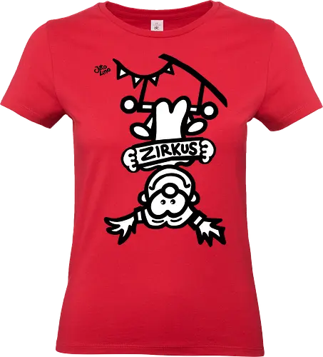 Hochseil  - comic, comics, comic style, comic stil, monster, halloween, zirkus, manege, unterhaltung, akrobat, kind, kinder, clown - Standard T-Shirt (Frauen)