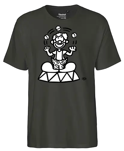Clown - comic, comics, comic style, comic stil, monster, halloween, zirkus, manege, unterhaltung, akrobat, kind, kinder, clown - Fairtrade T-Shirt
