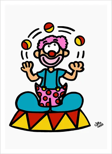 Clown (bunt)