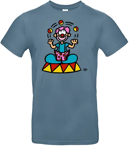 Clown (bunt) - comic, comics, comic style, comic stil, monster, halloween, zirkus, manege, unterhaltung, akrobat, kind, kinder, clown - Standard T-Shirt
