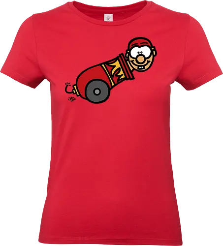Kanone! (bunt 1) - comic, comics, comic style, comic stil, monster, halloween, zirkus, manege, unterhaltung, akrobat, kind, kinder, clown - Standard T-Shirt (Frauen)