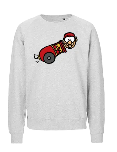 Kanone! (bunt 1) - comic, comics, comic style, comic stil, monster, halloween, zirkus, manege, unterhaltung, akrobat, kind, kinder, clown - Fairtrade Sweatshirt