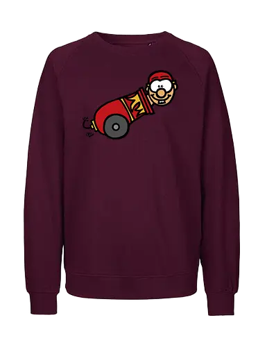 Kanone! (bunt 1) - comic, comics, comic style, comic stil, monster, halloween, zirkus, manege, unterhaltung, akrobat, kind, kinder, clown - Fairtrade Sweatshirt