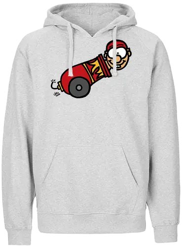 Kanone! (bunt 1) - comic, comics, comic style, comic stil, monster, halloween, zirkus, manege, unterhaltung, akrobat, kind, kinder, clown - Fairtrade Hoodie