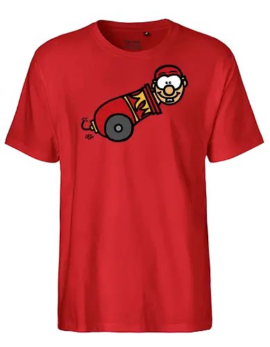 Kanone! (bunt 1) - comic, comics, comic style, comic stil, monster, halloween, zirkus, manege, unterhaltung, akrobat, kind, kinder, clown - Fairtrade T-Shirt