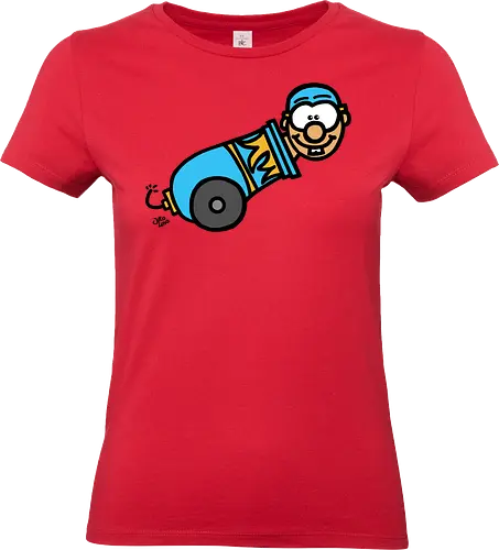 Kanone! (bunt 2) - comic, comics, comic style, comic stil, monster, halloween, zirkus, manege, unterhaltung, akrobat, kind, kinder, clown - Standard T-Shirt (Frauen)