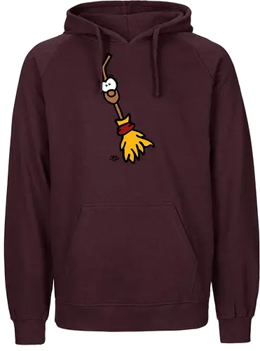 Hexenbesen (bunt) - Comic, Comic Style, Comic Stil, Zeichnung, comics, zauberei, zauberer, hexe, drache, besen, hexen, hexerei, magie, zauberkraft - Fairtrade Hoodie