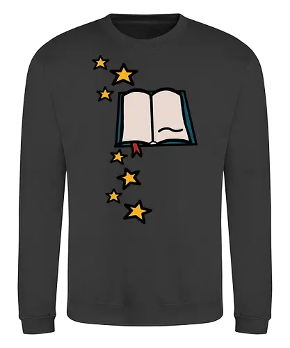 Zauberbuch (bunt) - Comic, Comic Style, Comic Stil, Zeichnung, comics, zauberei, zauberer, hexe, drache, besen, hexen, hexerei, magie, zauberkraft, zauberbuch, magisch - Sweatshirt
