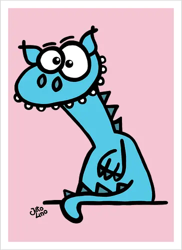 Drache (blau)