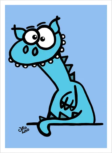 Drache (blau)