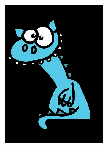 Drache (blau)