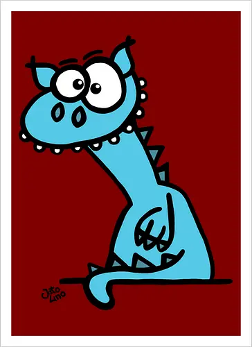 Drache (blau)