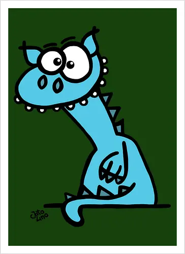 Drache (blau)