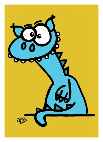 Drache (blau)