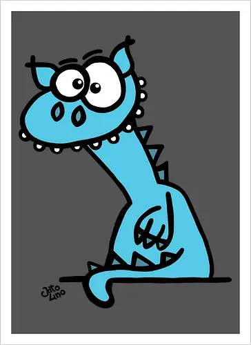 Drache (blau)