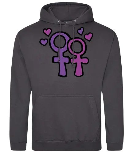 Love is Love - Augen, Comic, Comic Style, Comic Stil, Zeichnung, comics, niedlich, albern, lustig, witzig, bunt, drag, drag queen, lgbt, queer, lgbtq, lgbtqia+, lesbisch - Standard Hoodie