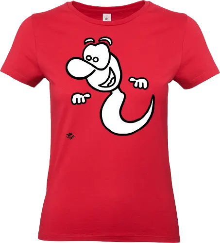 Gespenst (1) - Augen, Comic, Comic Style, Comic Stil, Zeichnung, comics, niedlich, albern, lustig, witzig, bunt, halloween, grusel, gruselig, gespenst, geist, geister - Standard T-Shirt (Frauen)