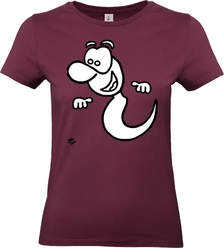 Gespenst (1) - Augen, Comic, Comic Style, Comic Stil, Zeichnung, comics, niedlich, albern, lustig, witzig, bunt, halloween, grusel, gruselig, gespenst, geist, geister - Standard T-Shirt (Frauen)