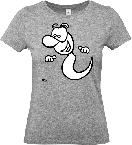 Gespenst (1) - Augen, Comic, Comic Style, Comic Stil, Zeichnung, comics, niedlich, albern, lustig, witzig, bunt, halloween, grusel, gruselig, gespenst, geist, geister - Standard T-Shirt (Frauen)
