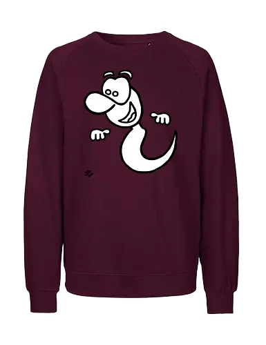 Gespenst (1) - Augen, Comic, Comic Style, Comic Stil, Zeichnung, comics, niedlich, albern, lustig, witzig, bunt, halloween, grusel, gruselig, gespenst, geist, geister - Fairtrade Sweatshirt