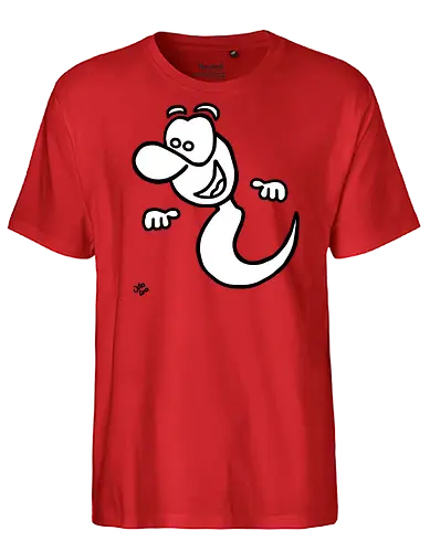 Gespenst (1) - Augen, Comic, Comic Style, Comic Stil, Zeichnung, comics, niedlich, albern, lustig, witzig, bunt, halloween, grusel, gruselig, gespenst, geist, geister - Fairtrade T-Shirt