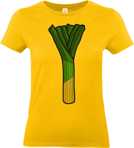 Lauch - Augen, Comic, Comic Style, Comic Stil, Zeichnung, comics, niedlich, albern, lustig, witzig, bunt, lauch, essen, gemüse - Standard T-Shirt (Frauen)