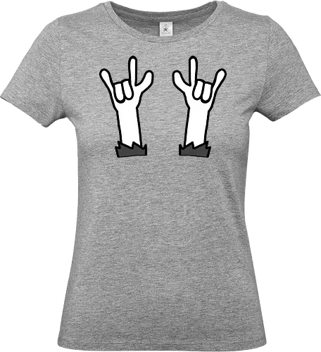 Festival - Augen, Comic, Comic Style, Comic Stil, Zeichnung, comics, niedlich, albern, lustig, witzig, bunt, musik, rock, konzert, festival, rocker, singen, sänger, musiker, pommes, pommesgabel - Standard T-Shirt (Frauen)