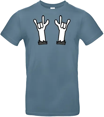 Festival - Augen, Comic, Comic Style, Comic Stil, Zeichnung, comics, niedlich, albern, lustig, witzig, bunt, musik, rock, konzert, festival, rocker, singen, sänger, musiker, pommes, pommesgabel - Standard T-Shirt