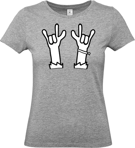 Festival - Augen, Comic, Comic Style, Comic Stil, Zeichnung, comics, niedlich, albern, lustig, witzig, bunt, musik, rock, konzert, festival, rocker, singen, sänger, musiker, pommes, pommesgabel - Standard T-Shirt (Frauen)