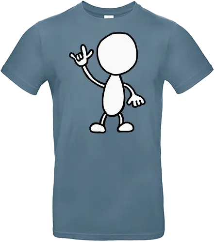 Rocker - Augen, Comic, Comic Style, Comic Stil, Zeichnung, comics, niedlich, albern, lustig, witzig, bunt, musik, rock, konzert, festival, rocker, singen, sänger, musiker, pommes, pommesgabel - Standard T-Shirt