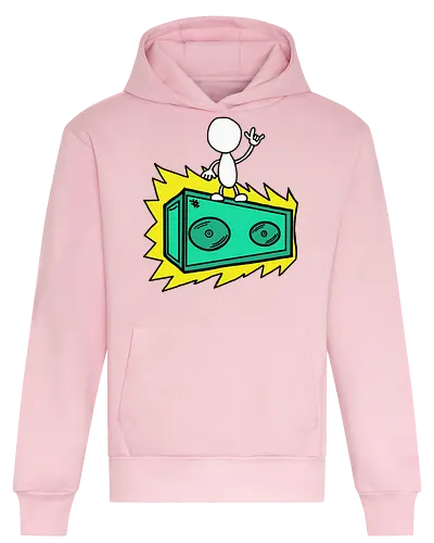 Konzert (3) - Augen, Comic, Comic Style, Comic Stil, Zeichnung, comics, niedlich, albern, lustig, witzig, bunt, musik, rock, konzert, festival, rocker, singen, sänger, musiker, pommes, pommesgabel - Heavyweight Hoodie