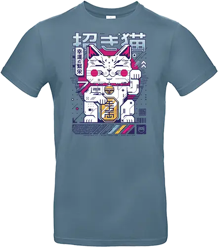 Maneki Nekotech - maneki neko, retro, motivate, quote, street, cat, cute, japan art, vintage - Standard T-Shirt