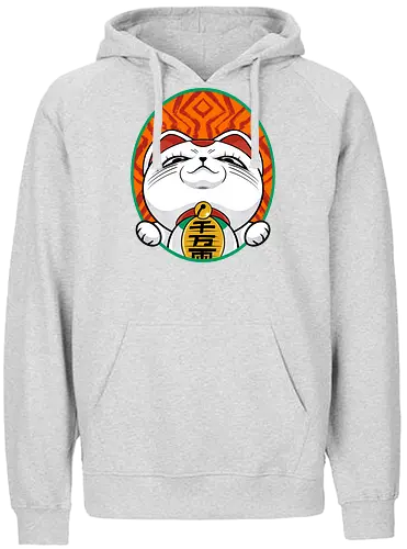 turbo cat  - cat, animal, cute, funny, shape, catlover, fun, luckycat - Fairtrade Hoodie