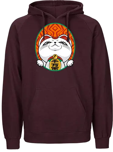 turbo cat  - cat, animal, cute, funny, shape, catlover, fun, luckycat - Fairtrade Hoodie