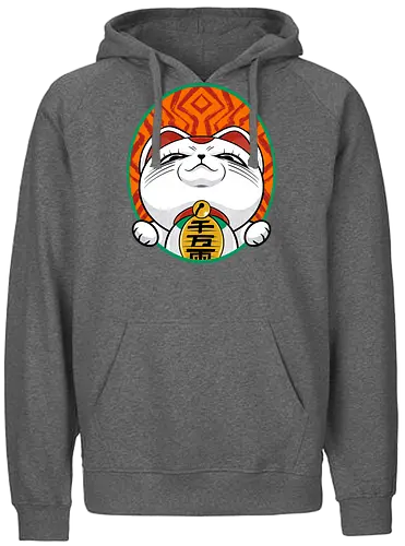 turbo cat  - cat, animal, cute, funny, shape, catlover, fun, luckycat - Fairtrade Hoodie