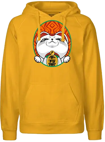 turbo cat  - cat, animal, cute, funny, shape, catlover, fun, luckycat - Fairtrade Hoodie